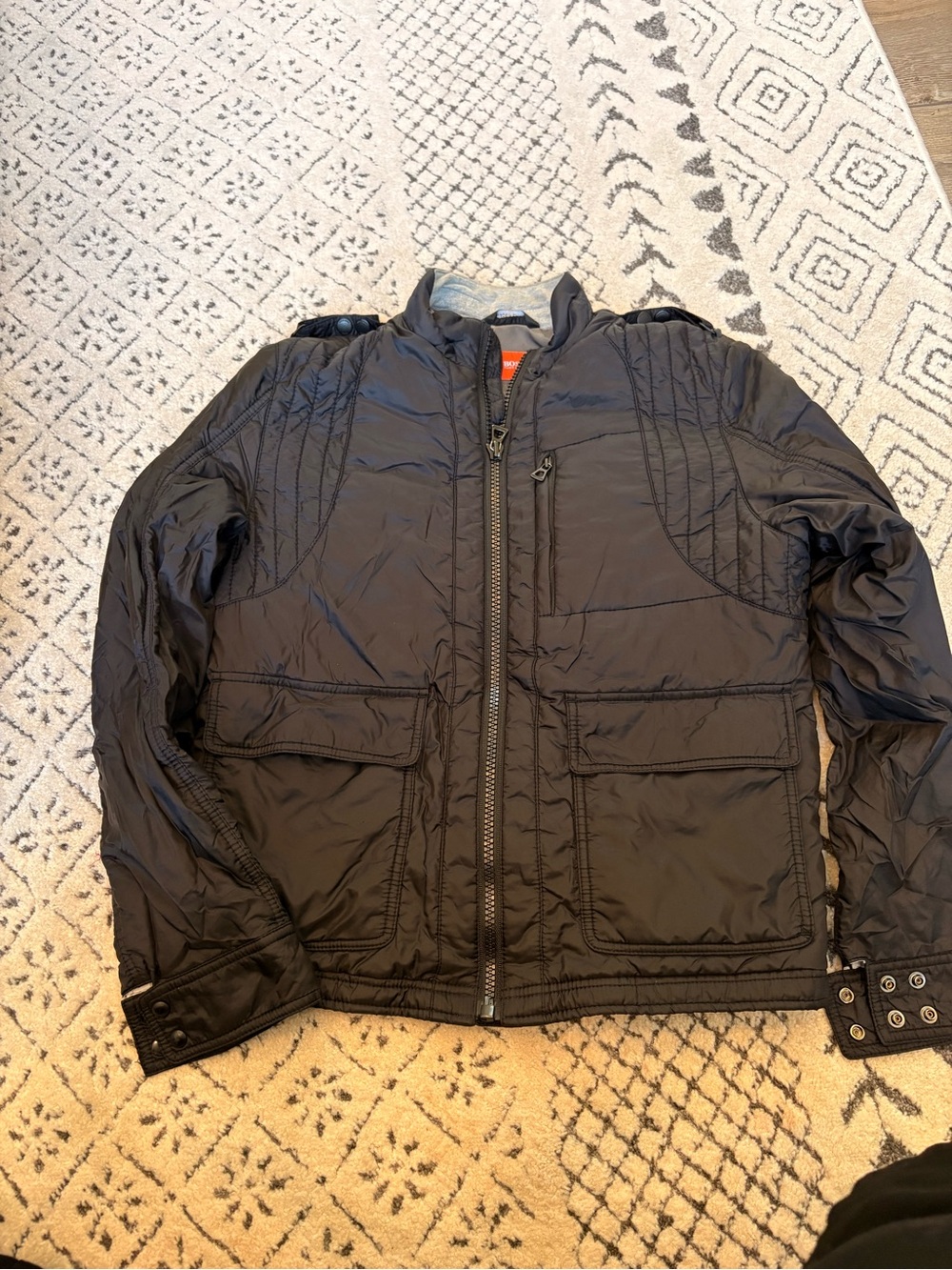 Hugo Boss Black Lightweight Quilted Bomber Jacket
